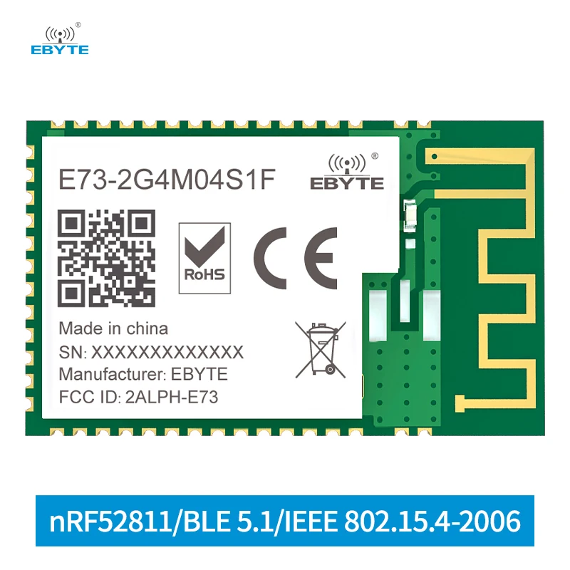 nRF52811 BLE 5.1 Module SoC Module E73-2G4M04S1F PCB SMD Package Low Power Consumption Blue-tooth Wireless Module