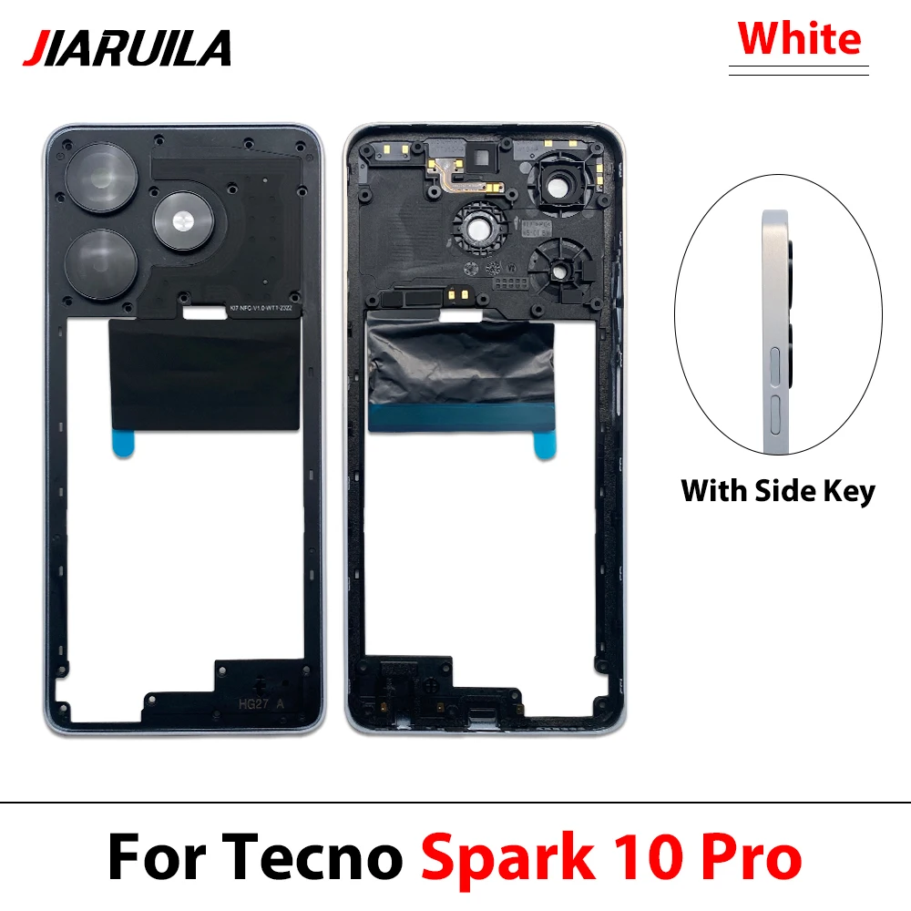 20Pcs/Lot Good quality For Tecno Spark 10 Pro Middle Frame Bezel Chassis Bracket Holder Replacement