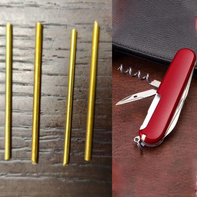 Knife Brass Rod Rivet DIY Making Parts for 91MM / 84MM / 111MM 85MM / 58MM Victorinox Swiss Army Knives