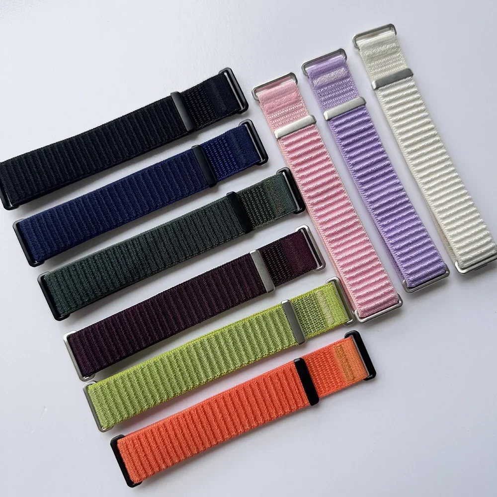 حزام حلقة من النايلون الميداني لساعة Huawei Watch Fit 4 Pro المنسوجة الرياضية Smartwatch معصمه لساعة Huawei Watch Fit 3/4 سوار الساعات