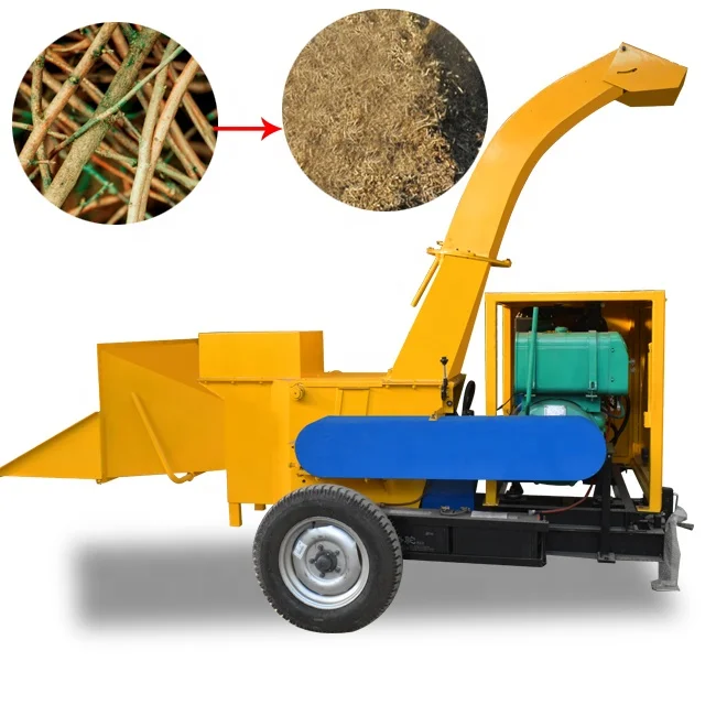 Large Tree Shredder Wood Chipper Machine Industrial Crusher Customized Hydraulic Infeed Roller for Consistent Material Pull