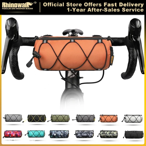 Rhinowalk-bolsa portátil para manillar de bicicleta, bolsa reflectante de alta visibilidad u otros colores, para ciclismo de montaña o carretera, 2,4 L