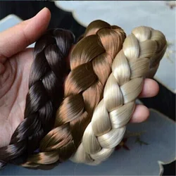 Synthetic Wig Braided Hair Band ElasticTwist Headbands Princess HairBand Headwear Women Girls Hair Accessories