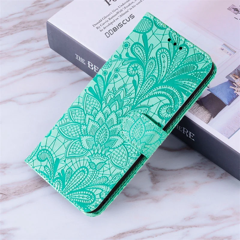 Funda de cuero con flores para Realme Note 60 60X 50, C67, C75 C65 C55  C53, C51, C35, 11 Pro, 10 c61 c63