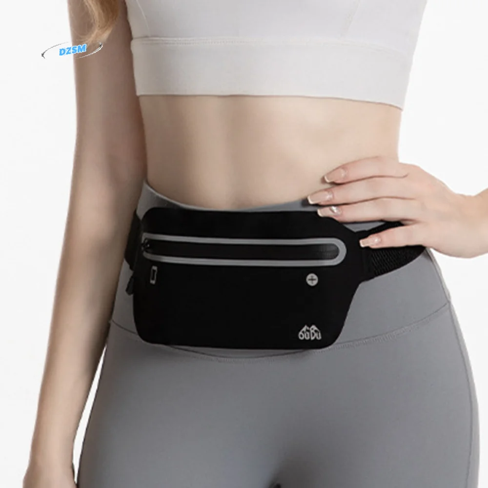 

Ultra-Thin Sport Mobile Waist Bag High Elastic Close Fitting Running Waist Bag Breathable Storage Sports Phone Bag Men Women