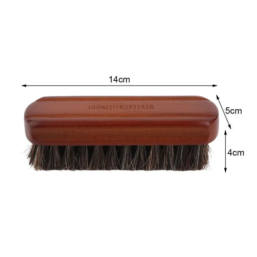 Horsehair Wooden Brush Car Detailing Polishing Buffing Brush Seat Handle Dashboard Roof Cleaning Premium Car Wash Brush