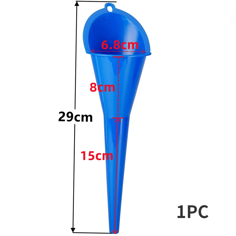 4 Stuks Auto Plastic Trechters Tanken Auto Lange Steel Trechter Benzine Olie Brandstof Vullen Tool Auto Voor Motorfiets Boerderij machine Trechter
