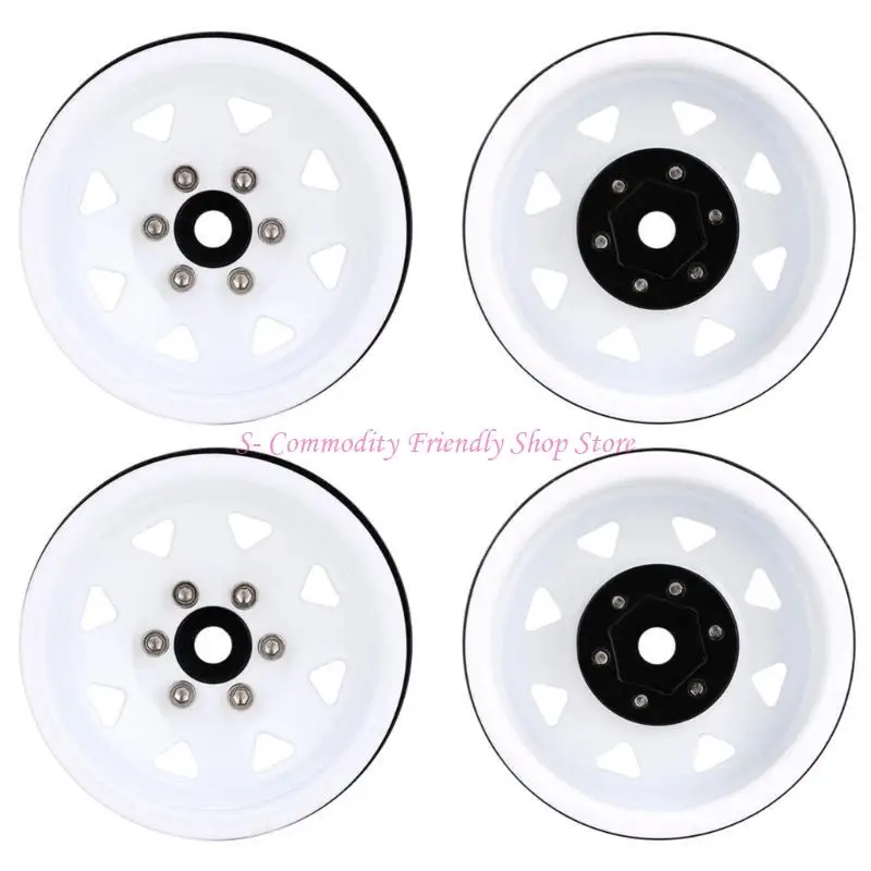 

85AE, 4 шт., ступица колеса, 12 мм, диски из цинкового сплава с бисером и 8 спицами для дистанционного управления, игрушечный