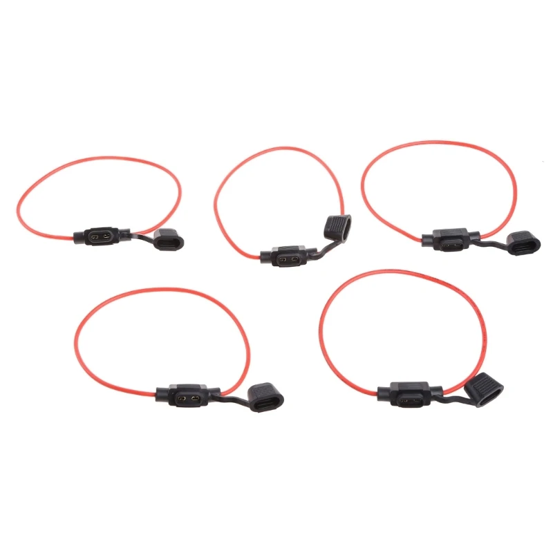 5Pcs In Line mini Holder Splash Proof for 12V 30A Fuses Car Bike Dropship