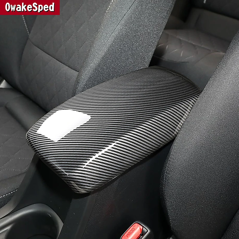 

Car Styling Center Console Armrest Box Panel Decoration Cover Trim For Toyota Corolla 2019-2023 Carbon Fiber Color Interior
