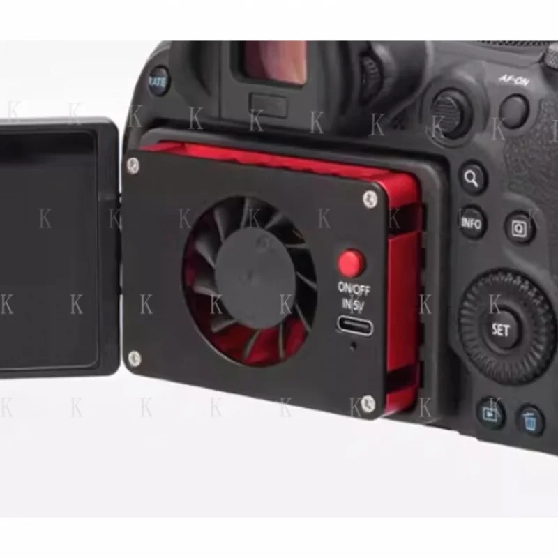 

C 1pc New Red 5V Cooling Fan For Canon EOS R5/RP/R50/R8 Camera Repair Unit