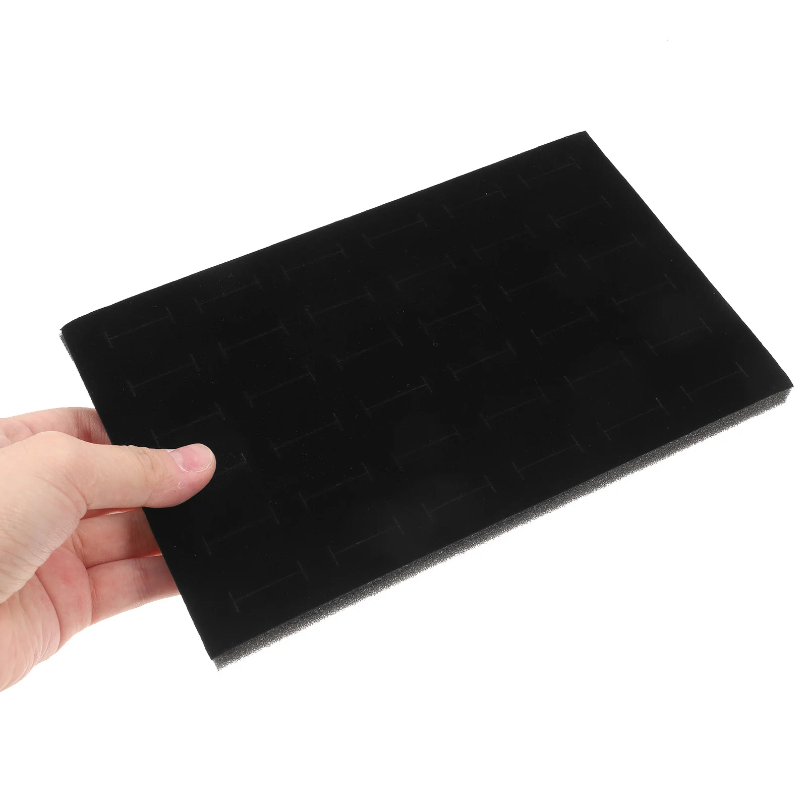 

10pcs Jewelry Box Inserts Sponge Cushion 36 Slots Ring Earring Organizer Drawer Insert For Storage Travel Home Use Ring Tray