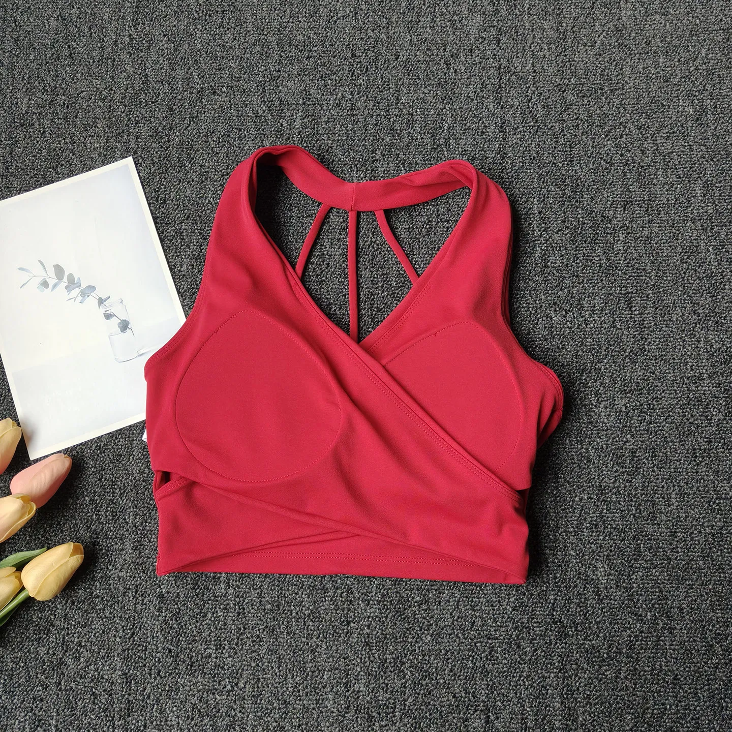 2026 All-in-One Sport-BH Stoßfest Pilates Trainings-BH Yoga Fitness Lauf-Oberteil Sexy Schöner Rücken Fitness Yoga Weste Top – Detail 4