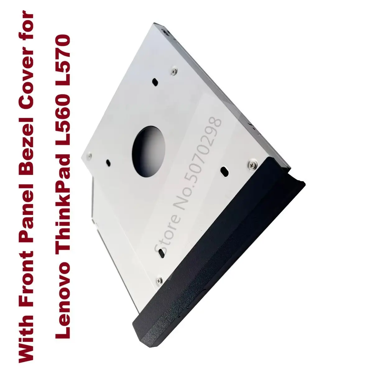 with Bezel Front Cover 2nd Secondary 2.5 SATA Hard Drive HDD SSD Optical bay Caddy Frame Bracket for Lenovo ThinkPad L560 L570