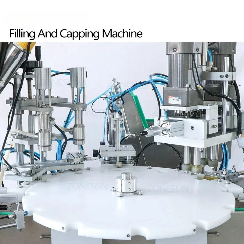 5-100ml Eye Drops Cough Syrup Vial Nail Polish Bottle Automatic Rotary Dropper Filling And Capping Machine Spray Bottle