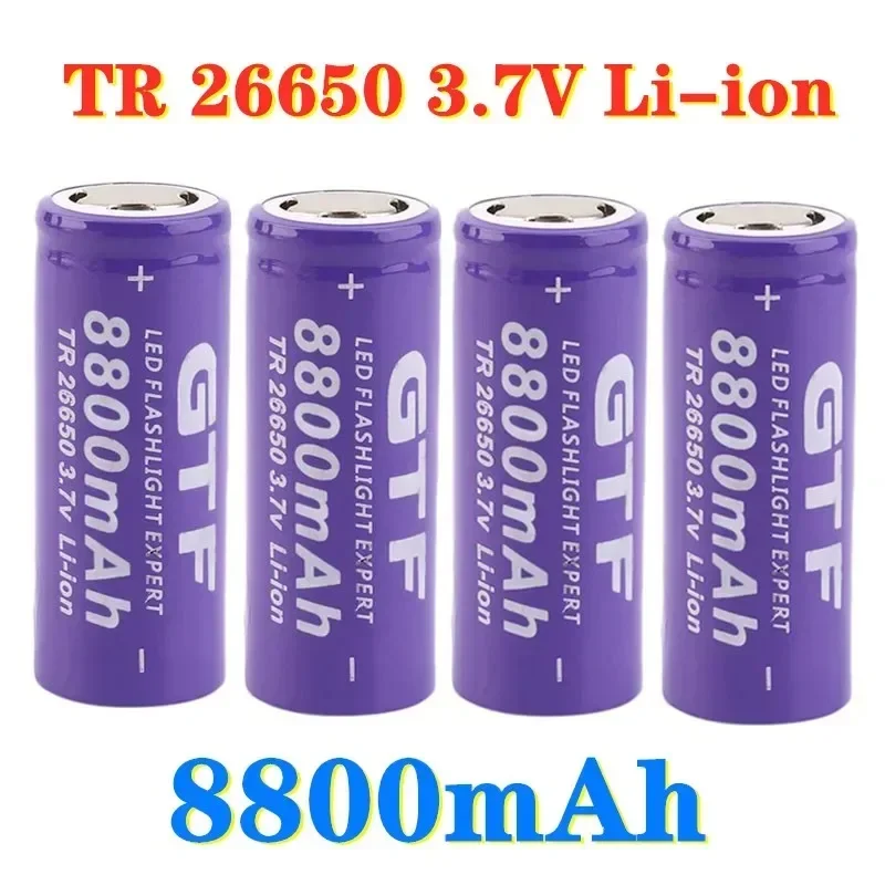 

100% Neue 26650 3.7V 8800mAh Batterie Li-Ion Akku Für LED Taschenlampe Li-Ion Batterie akkumulator Batterie