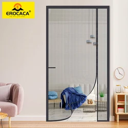 EROCACA Side Open Magnetic Door Screen Mosquito Net Custom Curtain Fly Insect Anti-mosquito Invisible Mesh For Summer Indoor