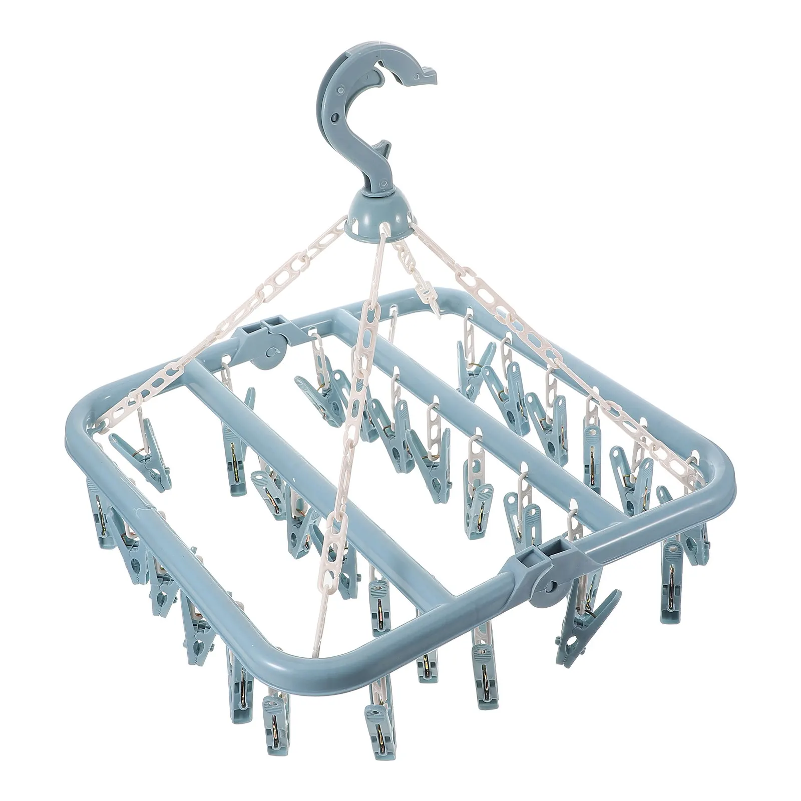 

Набор из 12 утолщенных вешалок для белья из полипропилена с зажимами, сушилка для носков, шапок, колготок, экономия места, для дома и отеля