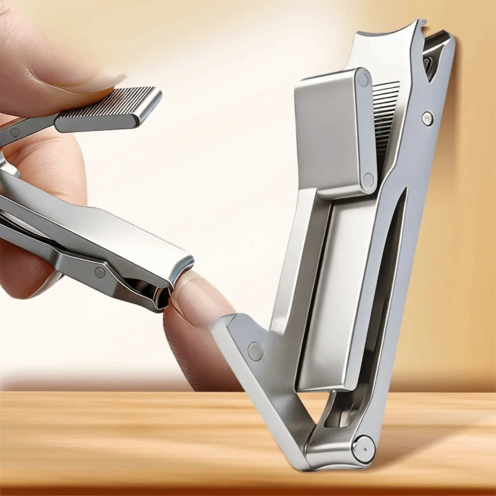 Sturdy Stainless Steel Nail Clipper Mini Foldable Design Nail Cutter Sharp Blade Manicure Tool Travel Carrying
