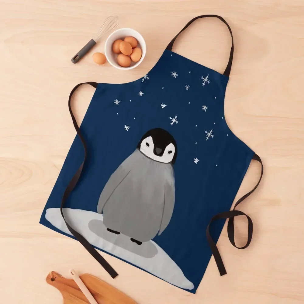 

Happy Little Penguin Apron barber uniform For Nail Stylist men's barbecue Apron