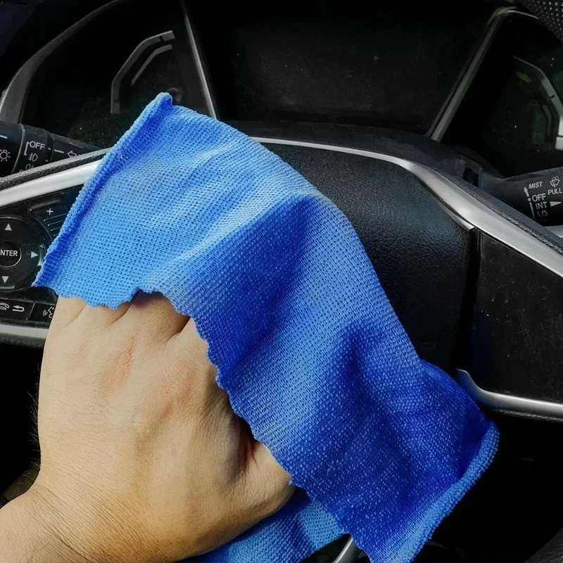 Pack of Disposable Microfiber Towels for Car Detailing Polishing Ultra Thin Cleaning Cloths Auto Care Kitchen Household Lint Fre