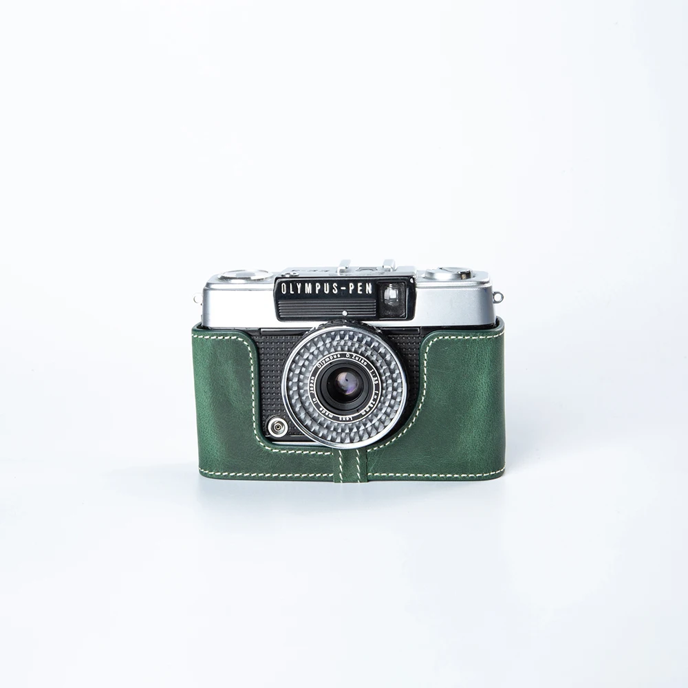 For Olympus Pen EE-3/EE/EE-2 Case Genuine Real Leather Half Cover