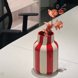 Geometrically Shaped Ceramic Flower Arrangement, Home Decor, Dining Room Bedroom Living Room Office Decor Creative Art Vase, 1Pc