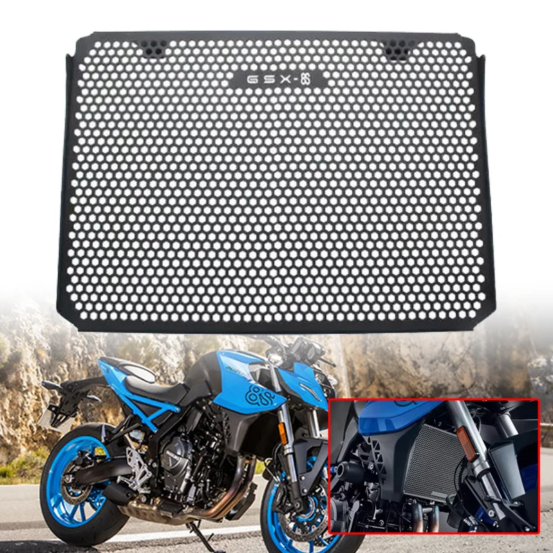 

Motorcycle Accessories Aluminum Radiator Caps Fit For SUZUKI GSX8S GSX-8S 2023 2024 2025 Radiator Grille Cover Guard Protection