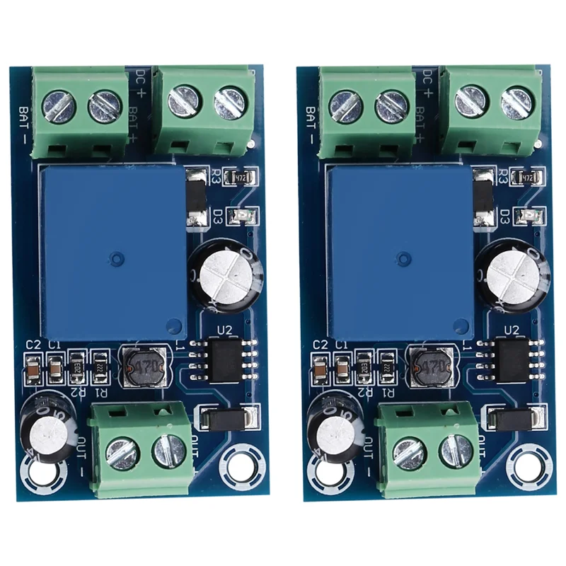 Módulo de proteção de carregamento de bateria, 2 pacotes, falha de energia, dispositivo de comutação automática, módulo de conversão de emergência-ABIU