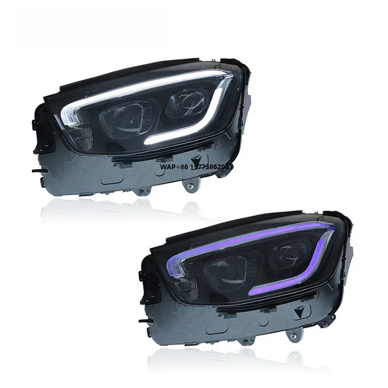 

1 Unit for 16-22 GLC Headlight Assembly X253 Modified High-end LED Daytime Running Light Turn signal Transmission