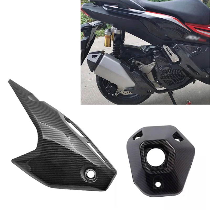 6Pcs ADV150 Exhaust Pipe Muffler Pipe Heat Shield Cover Guard Port Protective Cover For HONDA ADV150 ADV 150 2019-2020