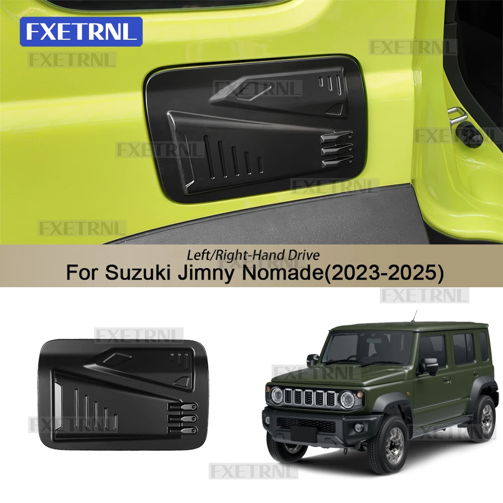 

For Suzuki Jimny 5-Doors Nomade 2023 2024 2025 ABS Matte Black LHD RHD Car Fuel Tank Cap Cover Sticker Decor Accessories