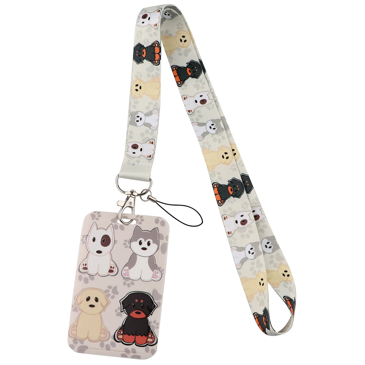 

ER1962 Lovely Dogs Collection Keychain Tags Strap Neck Lanyards For Keys ID Card Pass Gym Phone USB Badge Holder DIY Hang Rope