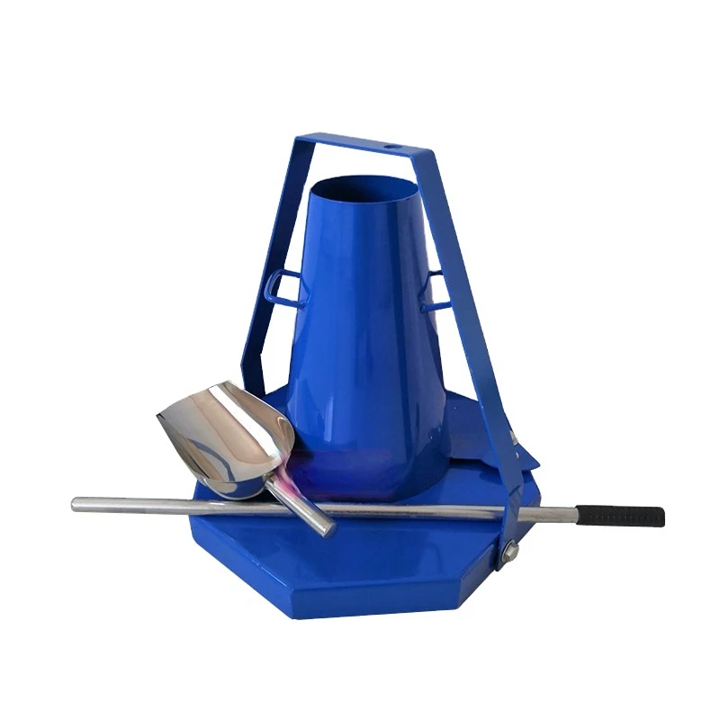 Stainless steel concrete slump cone set Slump Cone Test Apparatus With Scoop (Punching Press)