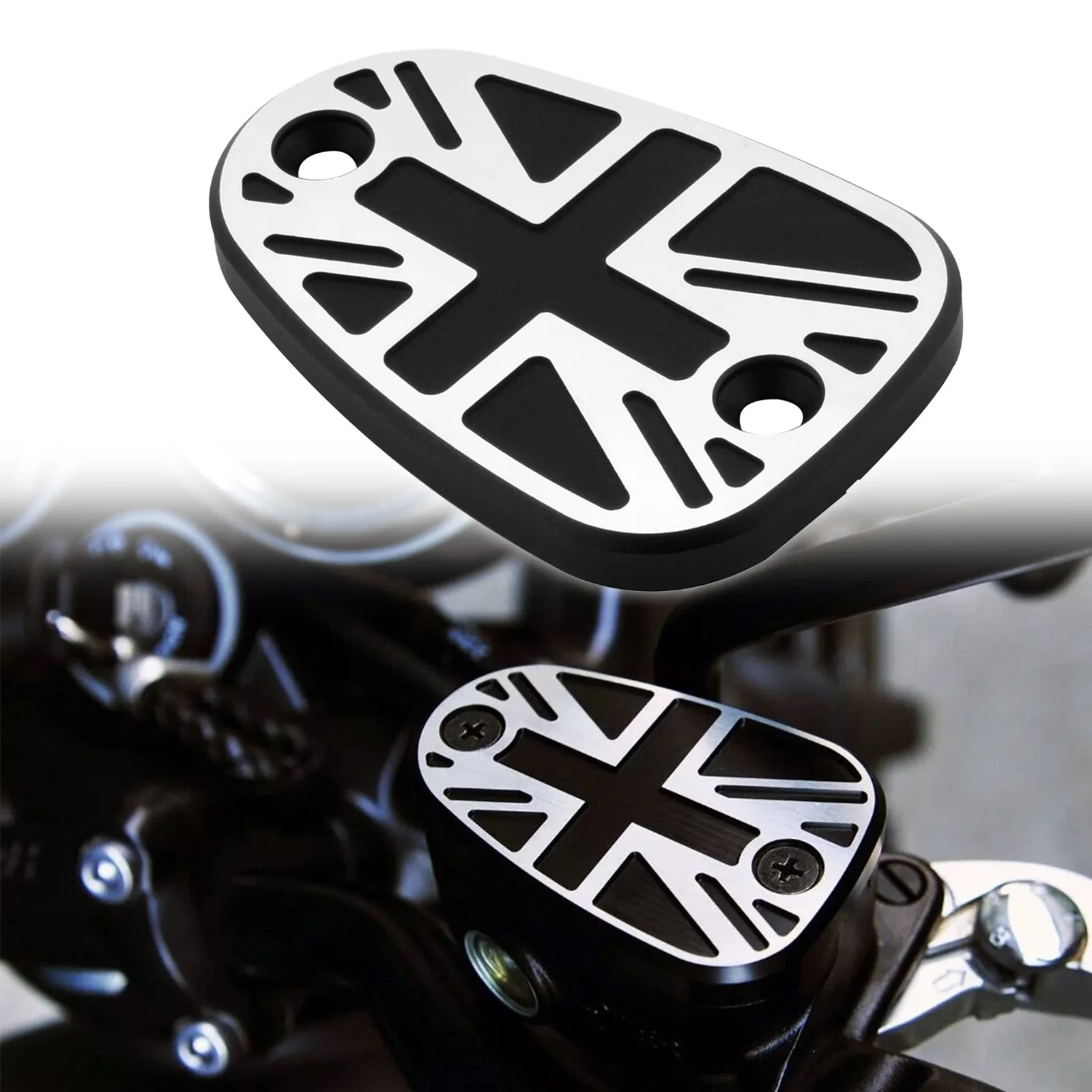 Motorcycle Accessories Cylinder Cover Front Brake Reservoir Master Cylinder Disc Cover For Triumph Bonneville Bobber Black 2018+