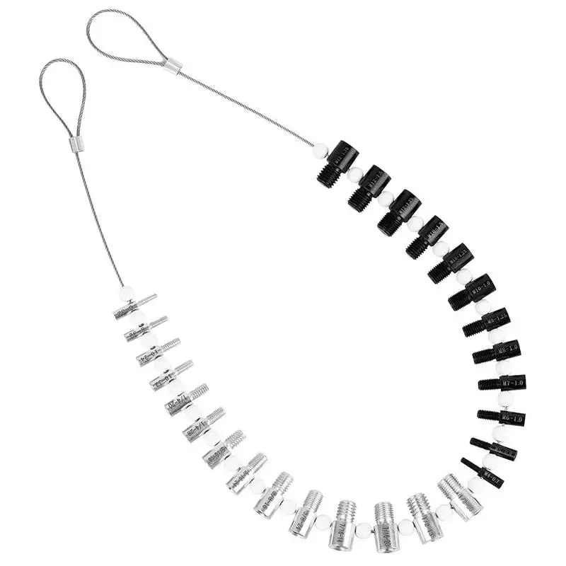 

Точный метрический винт с подвесной петлей, инструмент для проверки резьбы, тестер 26 спецификаций