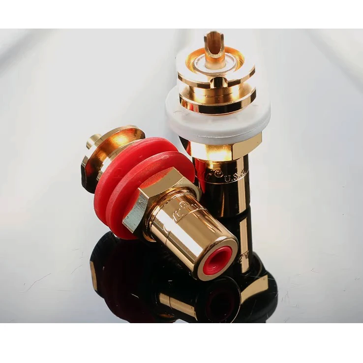 CMC 816U CMC816 gold-plated RCA socket for Amplifier connector AMP CD player RCA cable plug connector