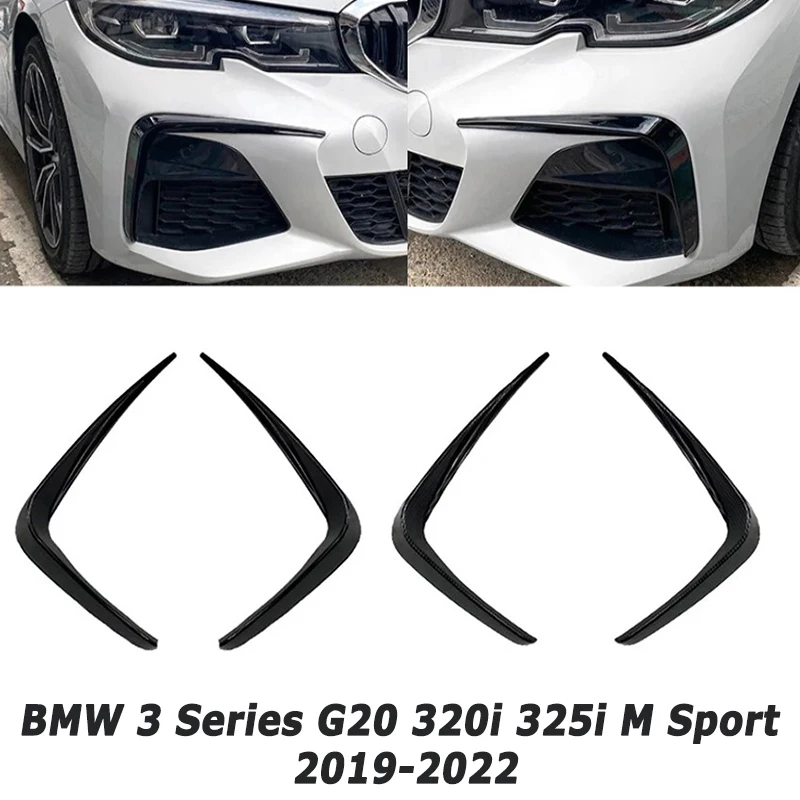 

Car Front Foglight Wind Knife For BMW 3 Series G20 M Sport 320i 325i 2019-2022 Splitter Exterior Car Accessories Aftermarket