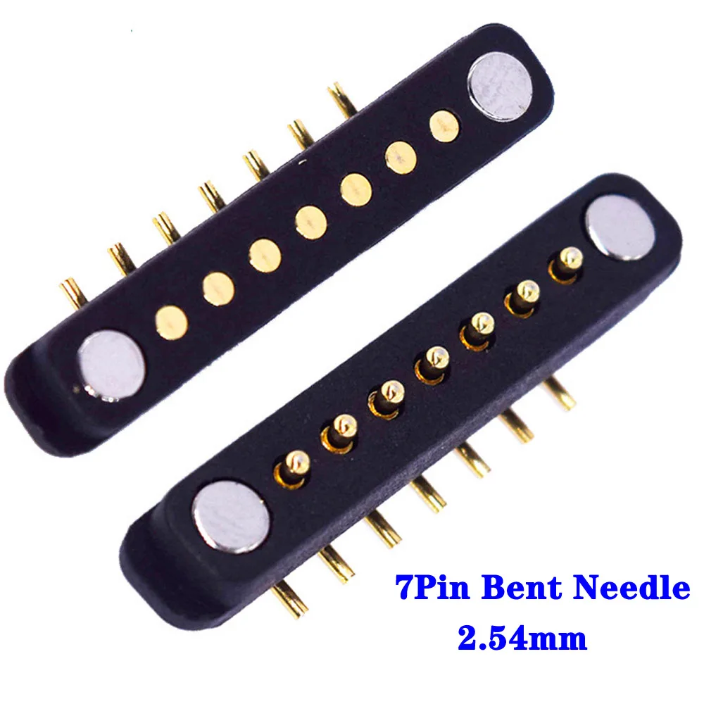 Magnetic Pogo Pin Connector 2 3 4 5 6 7 8 9 10P Pogopin Male Female 2.54  4.0 2.8 Spring Loaded DC Magnet Connector Power Socket