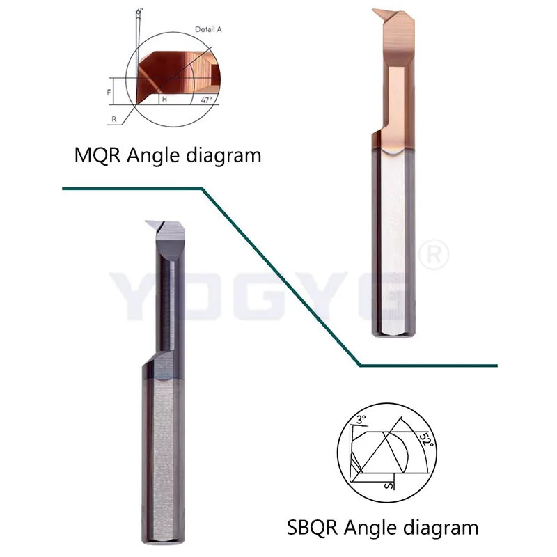 MQR SBQR 3 4 5 6 8 HRC60 boring tool Coated Carbide Mini Internal Lathe Copying machining Small Hole tungsten steel tool