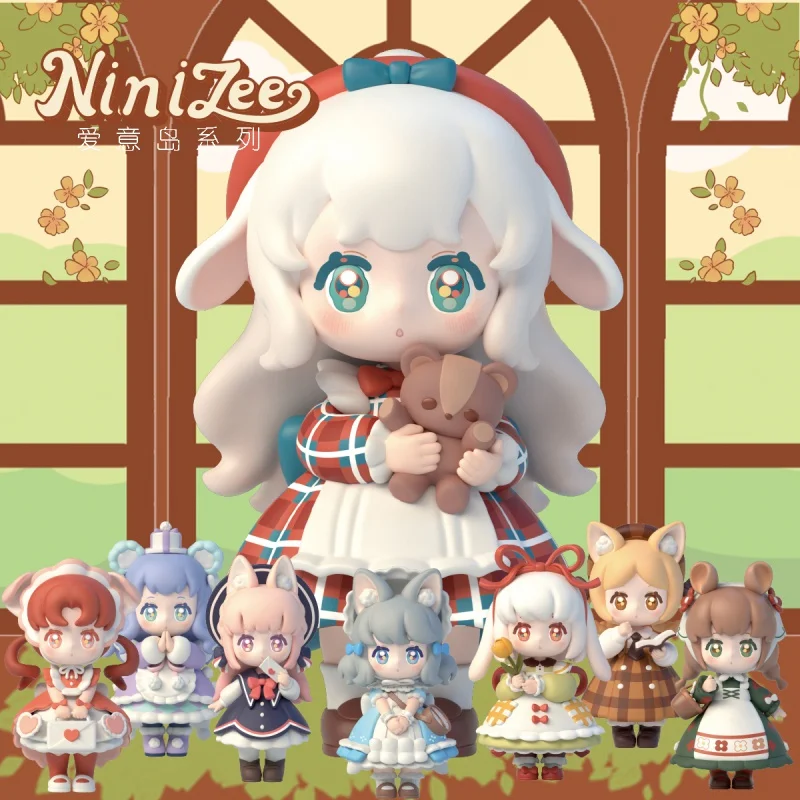 Ninizee Liebe Insel serie Blind Box durch Spielzeug Anime puppe Figuren Nette reizende Desktop Mädchen Geburtstag Geschenke simon spielzeug