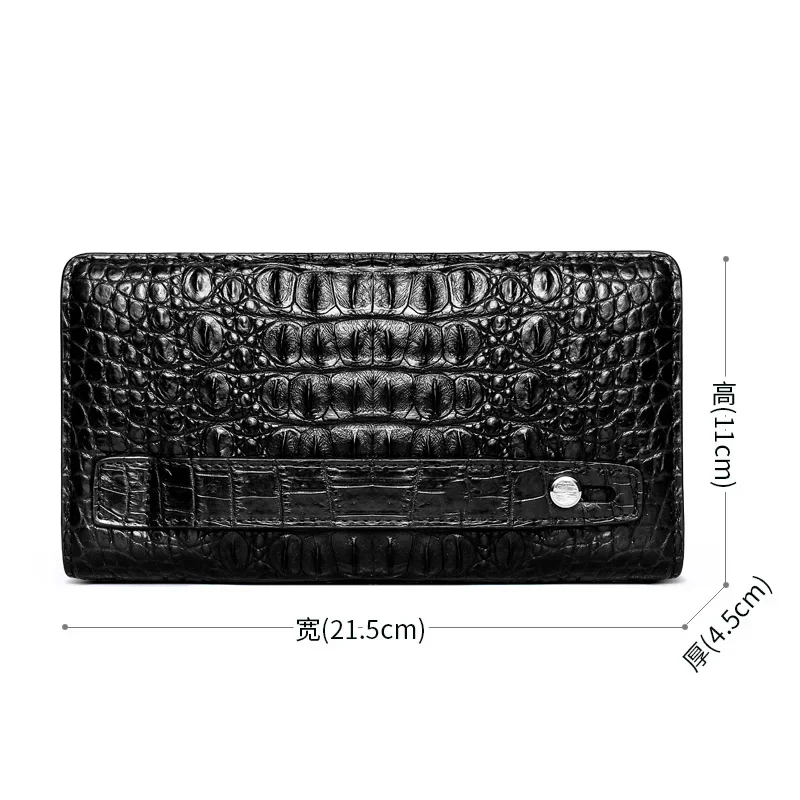 yuanyu crocodile  Hand bag  male crocodile bag crocodile  male wallet long  large capacity men clutch bag