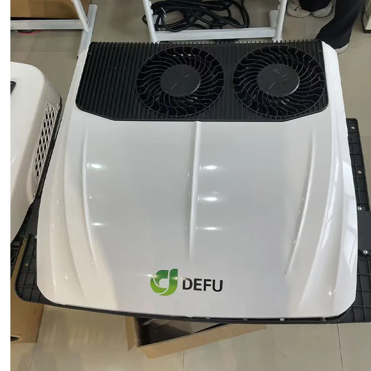 24 فولت وقوف السيارات على السطح تيار مستمر 12 فولت على السطح 24 فولت تكييف الهواء شاحنة مكيف الهواء لتخييم RV #1