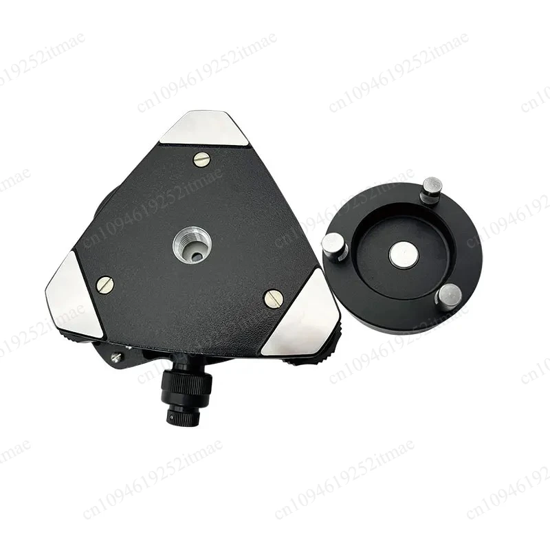 

Black Tribrach with Optical Plummet, GPS Adapter Carrier 5/8"x11 Rotating Screw for Total Station GNSS