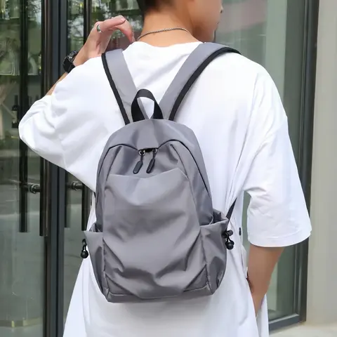 Mini Hiking Backpack - Casual Trendy Lightweight Daily Use Small Backpack, Suitable for Women/Men (Ideal for Travel)-tan