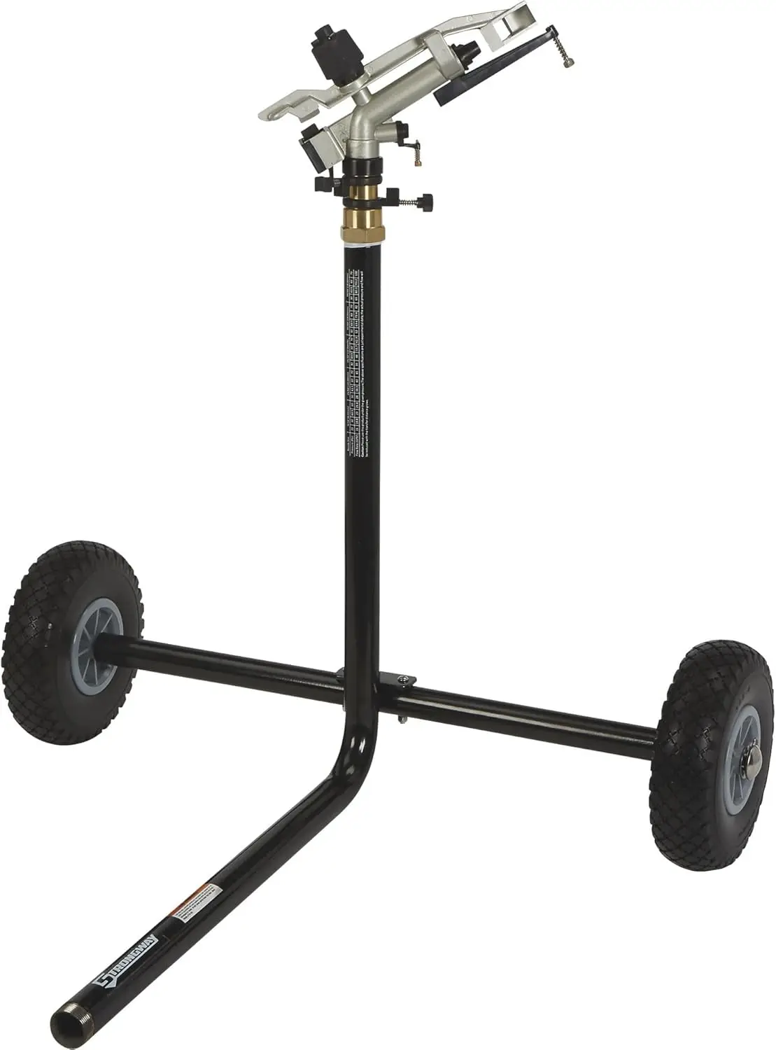 

Strongway Wheeled Sprinkler - 1 1/4in. Sprinkler Head with 5 Nozzles, 10in. Flat-Free Tires