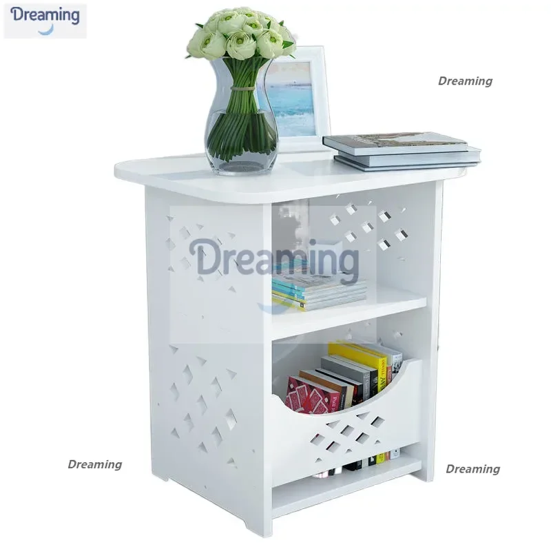 

European balcony square table coffee table bedroom bedside table small table small round table round coffee table living