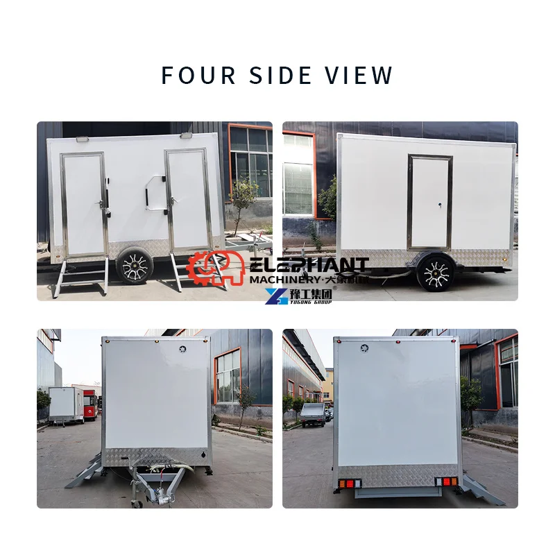 Luxury Mobile European Sign China Factory Portable Toilets Manufacturers Portable Bathroom Shower and Toilet Restroom Trailer