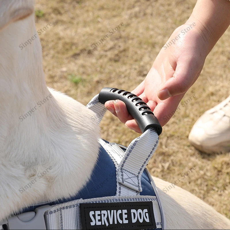 

Tactical Dog Harness for Large Dogs No Pull Military Vest with Handle Molle Easy Control for Training Walking (Leash:1.5m)