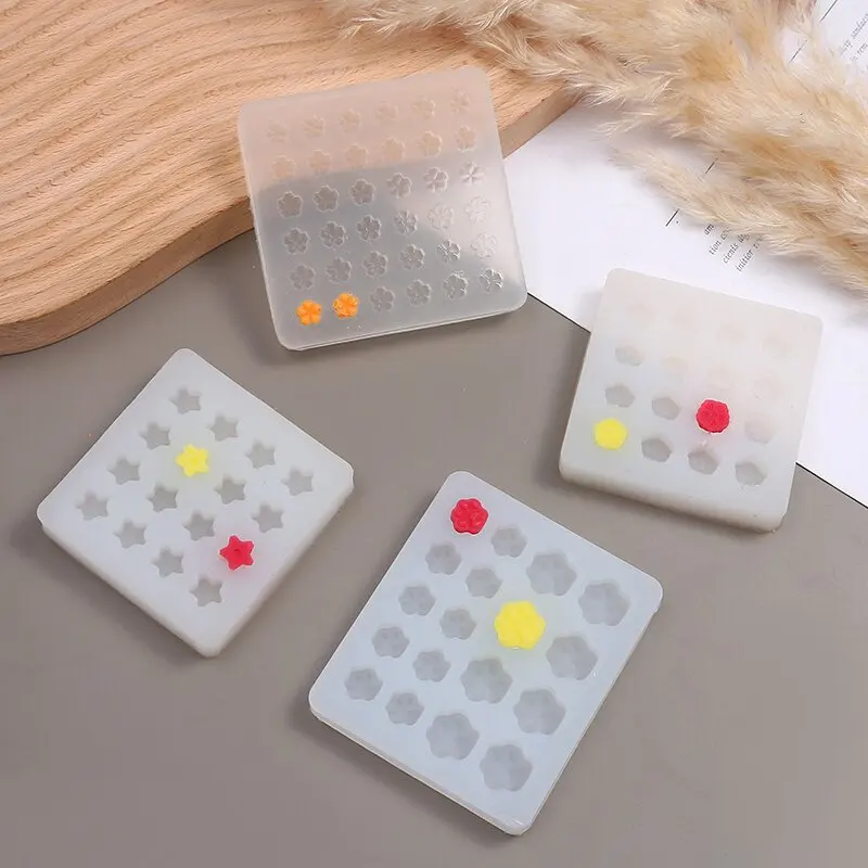 Cute Handmade Mini Cat Paw Shape Wax Seal Stamp Silicone Mold Star Snowflake Cherry Blossom DIY Craft Envelope Adhesive Wax Mold